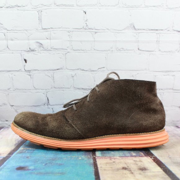 Cole Haan Other - Cole Haan LunarGrand Woodbury Brown Suede Chukka Boots Size 11 M